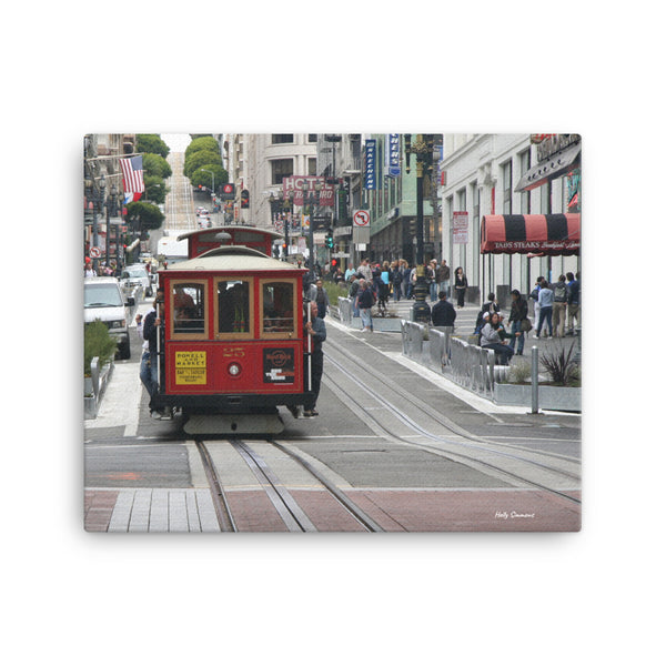 San Francisco Cable Car - Original Photo on Canvas by Holly Simmons