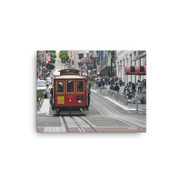 San Francisco Cable Car - Original Photo on Canvas by Holly Simmons